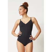 SKINY Damen Body - Unterwäsche, Spaghettiträger, Spitze, V-Ausschnitt, einfarbig