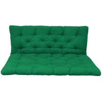 Ambiente Home Ambientehome Palettenkissen mit Rückenlehne, grün, Sitzpolster 120