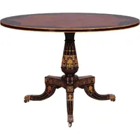 Casa Padrino Luxus Barock Esstisch Braun / Schwarz /