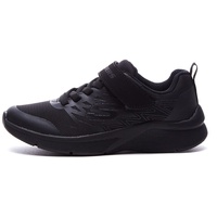 SKECHERS MICROSPEC TEXLOR Sneakers, Black Textile & Trim, 28