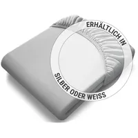 BodyGuard Spannbettlaken Jersey 90-100 x 220 cm Silber