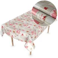 ANRO Wachstuchtischdecke Wachstuch Tischdecke abwaschbar Wachstischdecke Plastik-Tischdecken Glatt 160x140cm