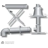 WOLF-Garten Abgasleitung DN80/125 Schachteinbau Abdeckung Edelstahl