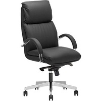 NOWY STYL Chefsessel Nadir Steel Kunstleder schwarz, Gestell alu
