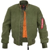 Alpha Industries MA-1 Teddy Jacke - sage green, -
