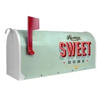 Banjado Amerikanischer Briefkasten 48x22x16cm US Mailbox Letterbox Postkasten Stahl