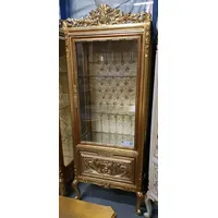 Casa Padrino Barock Vitrine Gold / Braun - Barock