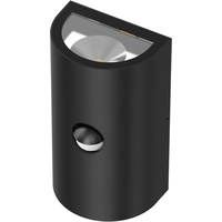 EVN LED 2-flammige Leuchte Sensor anthrazit halbrund 165x95x80mm 10W