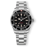 Gigandet Automatikuhr Edelstahl Saphirglas Silber Schwarz Sea Ground 100