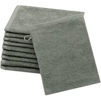 ZOLLNER Waschlappen 16 x 21 cm grau 10 St.