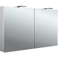 EMCO flat 2 Style Aufputz-Lichtspiegelschrank 979706305 1200x721mm, LED-Aufsatzleuchte, 2-türig,