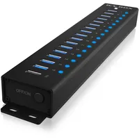 Icy Box HUB 16x USB 1x Laden, USB 3.2