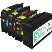 Ampertec kompatibel zu HP 932XL schwarz + 933XL CMY