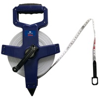 Vago-Tools Rollmaßband Maßband Messband 50m Bandmaß Fiberglas mit Drehkurbel