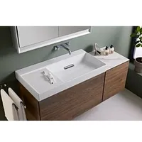 Geberit ONE Waschtisch Abgang horizontal, Ablagefläche links 90cm, ohne