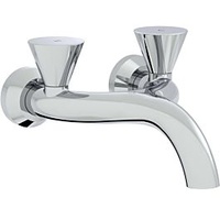 Vitra Liquid Zweigriff-Waschtischarmatur A42748 Ausladung 240mm, Wandmontage, chrom