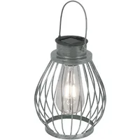 NÄVE LED-Deko-Solarleuchte IP44 Silber 21,5 cm