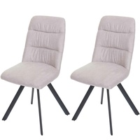 Mendler 2er-Set Esszimmerstuhl HWC-J69, Küchenstuhl Stuhl, drehbar Auto-Position, Samt