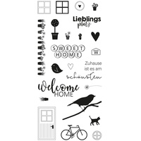 Rayher Clear Stamps "Welcome Home", Bogengröße 97 x 205