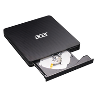 Acer AXD001 SlimLine DVD-Writer schwarz, USB-C 3.0/USB-A (GP.ODD11.001)