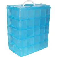 Belle Vous 5 Ebenen Blaue Sortierboxen für Kleinteile mit