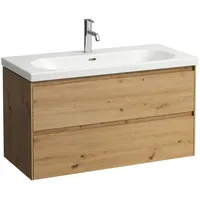 Laufen LANI Waschtischunterbau, 2 Schubladen, SoftClose, 985x515x450mm, H4035621122671,