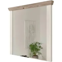 Furn.design Garderobenspiegel, Weiß, Pinien, Pinie, 107x110x8 cm, FSC 100%,