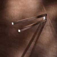 Keuco Handtuchhalter aus Metall, Hochglanz-verchromt, zweiarmig, schwenkbar, 45cm tief,