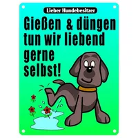 Speecheese Gießen und düngen - Kein Hundeklo Schild in