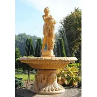Casa Padrino Jugendstil Springbrunnen Frau mit Krug Beige Ø