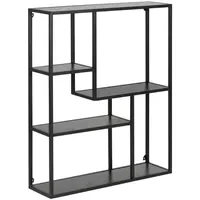 Actona Wandregal 75 x 20 x 91 cm Schwarz