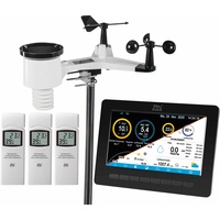 Dnt Wetterstation WeatherScreen PRO + 3x Zusatzsender RoomLog Pro