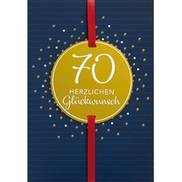 Perleberg Karte zum 70. Geburtstag - Lifestyle Collection -