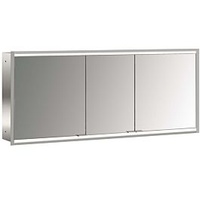 EMCO prime Unterputz-Lichtspiegelschrank 949706358 1600x730mm, 3-türig, aluminium/weiss