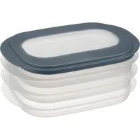 SUNWARE Aufschnittsdose Sigma Home 3er transparent/blau