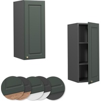 Vicco Hängeschrank Fame-Line hängender Küchenschrank Grün-Gold Landhaus/Anthrazit, 30 cm