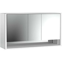 EMCO loft Aufputz-Lichtspiegelschrank 979805222 1600x733mm, mit Unterfach, LED, 3-türig,