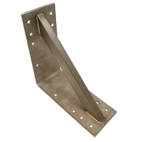 Dynamic24 Edelstahl Winkel 25x25x10cm verstärkt Schwerlast Bauwinkel Befestigung Halter