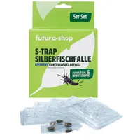 Futura-shop Silberfischfalle - Silberfischchen Papierfischchen Ofenfischchen Pheromonfalle