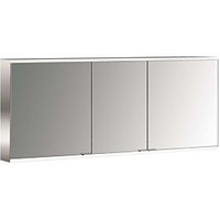 EMCO prime Aufputz-Lichtspiegelschrank 949706248 1600x700mm, 3-türig, aluminium/spiegel