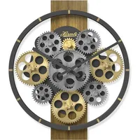 HERMLE Wanduhr Altgold Altsilber Zahnräder Quarz 30cm- 30105-002100