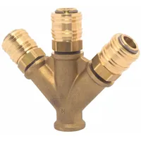 ELMAG Y-Verteiler 3-fach Messing