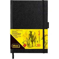 IDENA Skizzenbuch A5 80 Blatt 110 g/m2 schwarz
