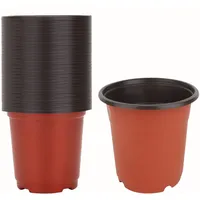 Asopfyum Blumentopf Plastik, 100 STK 10cm Anzuchttöpfe Blumentopf, Geeignet