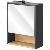 Lomadox Spiegelschrank mit LED Beleuchtung 60 cm BOLOGNA-56 in