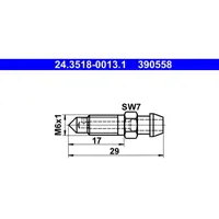 ATE Entlüfterschraube/-ventil 24.3518-0013.1