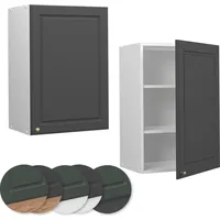 Vicco Hängeschrank Fame-Line hängender Küchenschrank Anthrazit-Gold/Weiß, 50 cm
