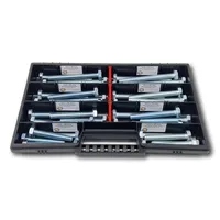 Schraubenbox24 Sechskantschrauben Sortiment M10 // 60mm-100mm 40 tlg Schraubenbox