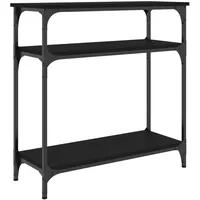 VidaXL Konsolentisch Schwarz 75x29x75 cm Holzwerkstoff