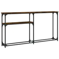 VidaXL Konsolentisch Räuchereiche 145x22,5x75 cm Holzwerkstoff